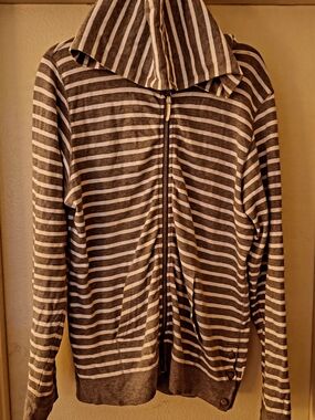 Visvim Striped Grey And White Hoodie Very Rare